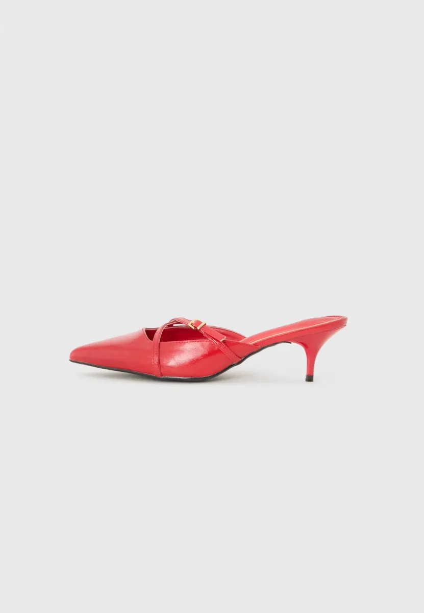 CHAR - Pantolette hoch - red
