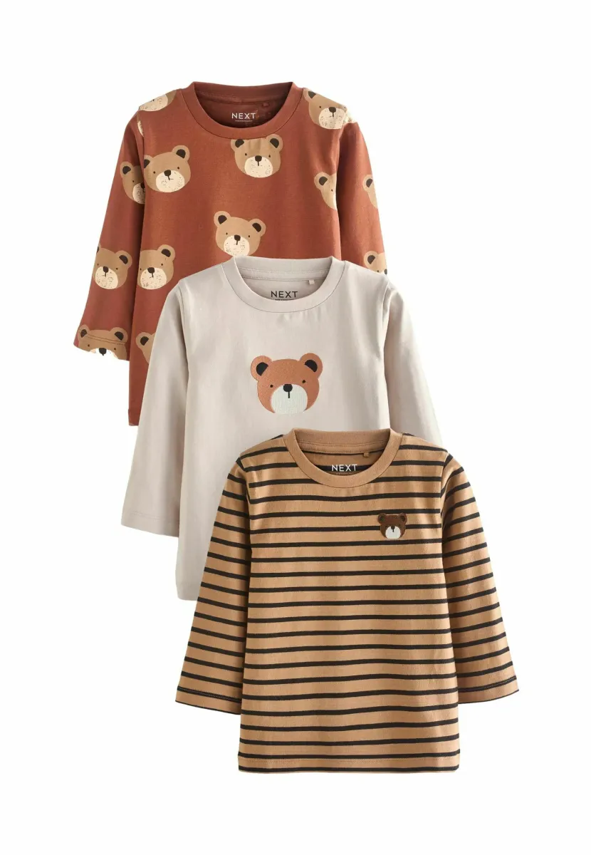 CHARACTER 3 PACK -REGULAR FIT - Langarmshirt - brown
