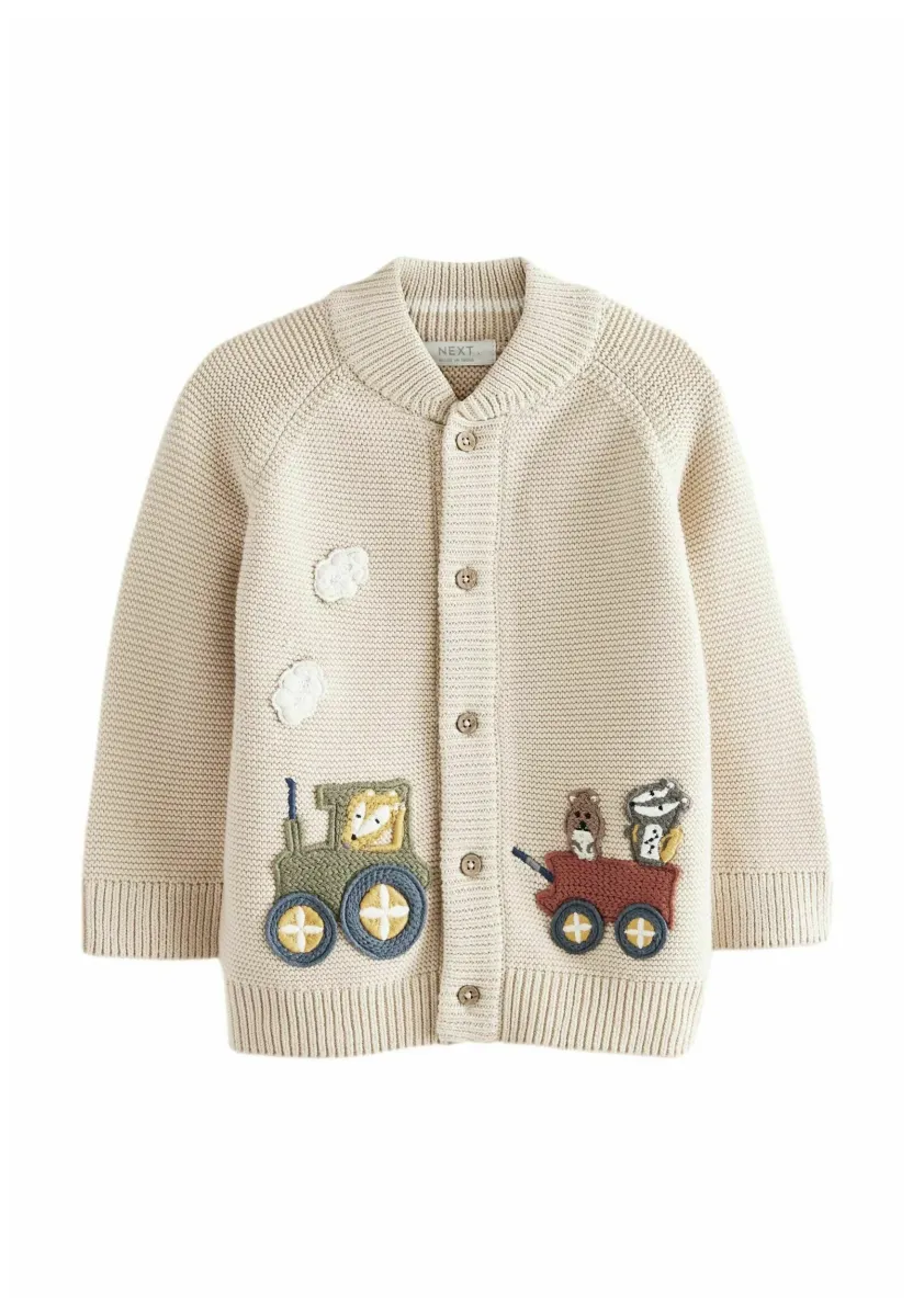 CHARACTER - REGULAR FIT - Strickjacke - neutral train