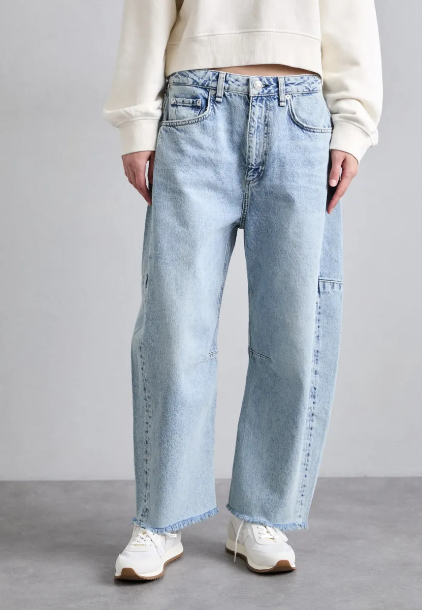 CHARLIE HIGH RISE BARREL - Jeans Relaxed Fit - light blue
