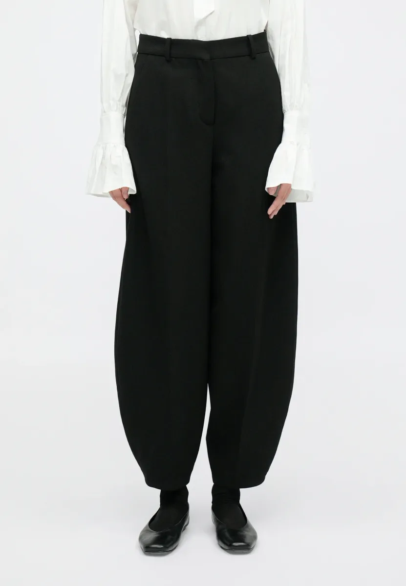 CHARLIE - Stoffhose - black