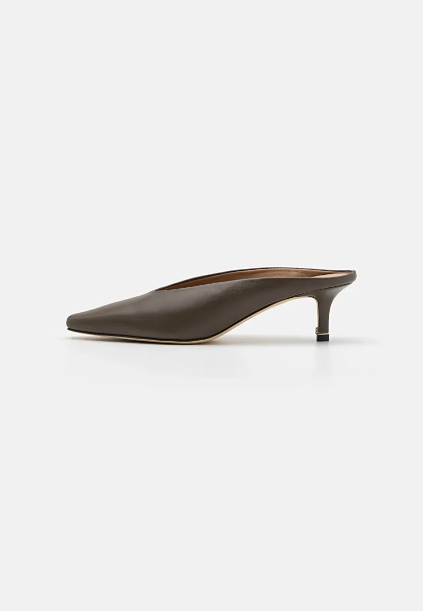 CHARLIZE  - Pantolette hoch - open brown