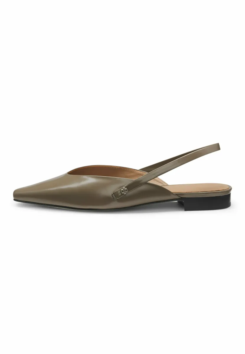 CHARLIZE - Sling-Ballerina - open brown seven