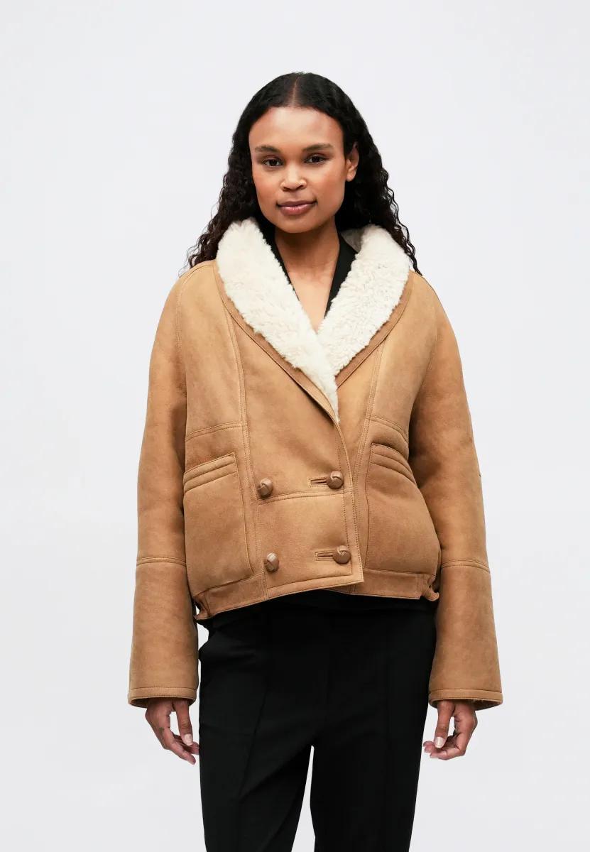 CHARLTON - Lederjacke - tan brown