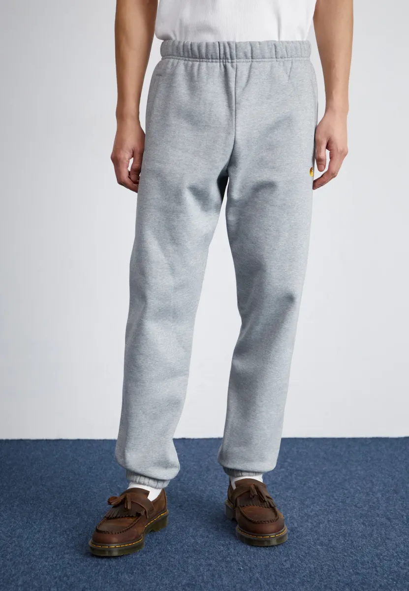 CHASE PANT - Jogginghose - grey heather/gold