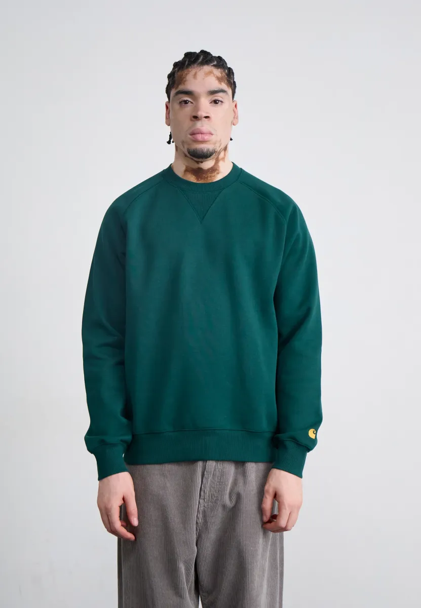 CHASE - Sweatshirt - dark fir/gold-coloured