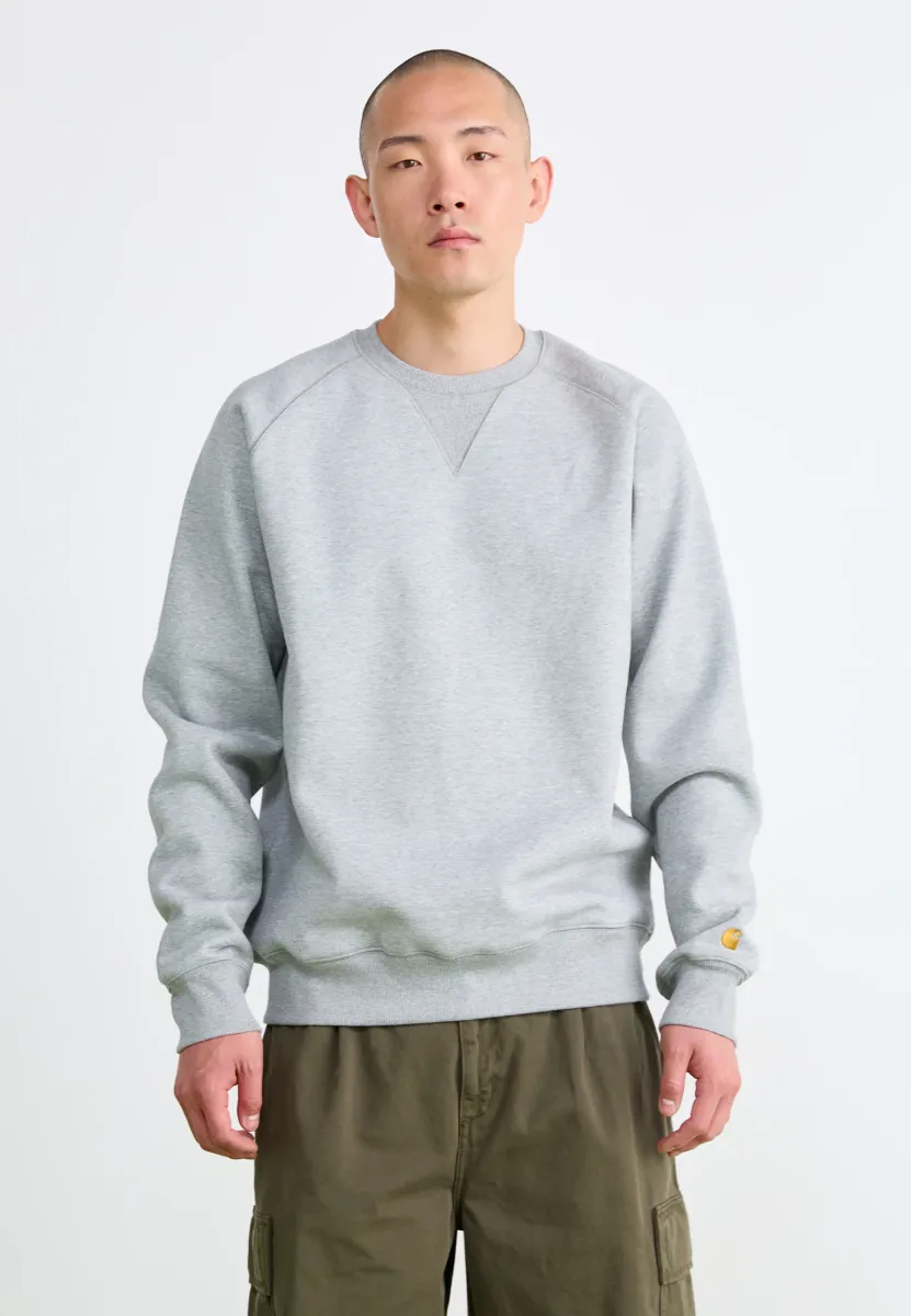 CHASE - Sweatshirt - grey heather/gold