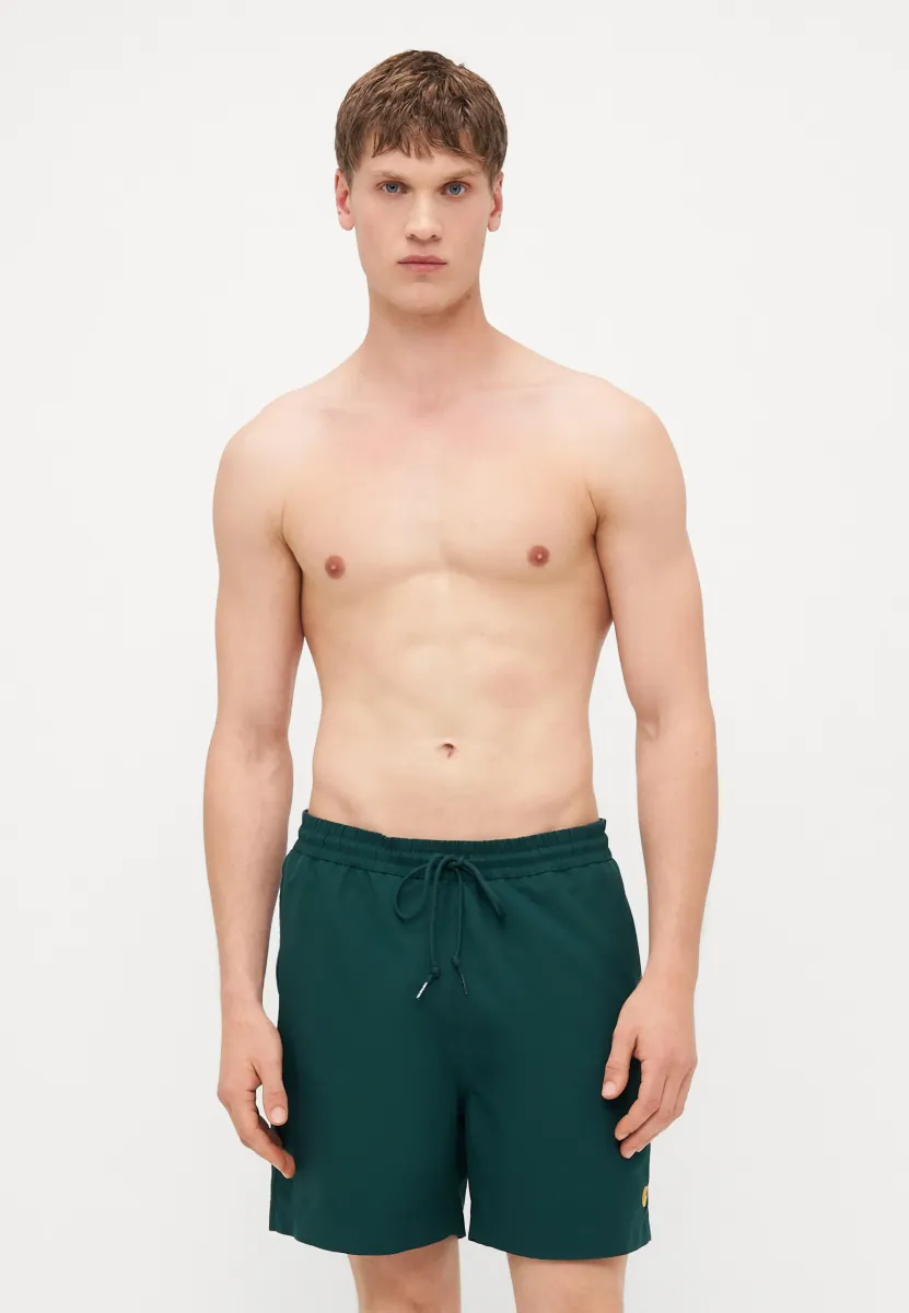 CHASE SWIM TRUNKS - Badeshorts - dark fir/gold-coloured