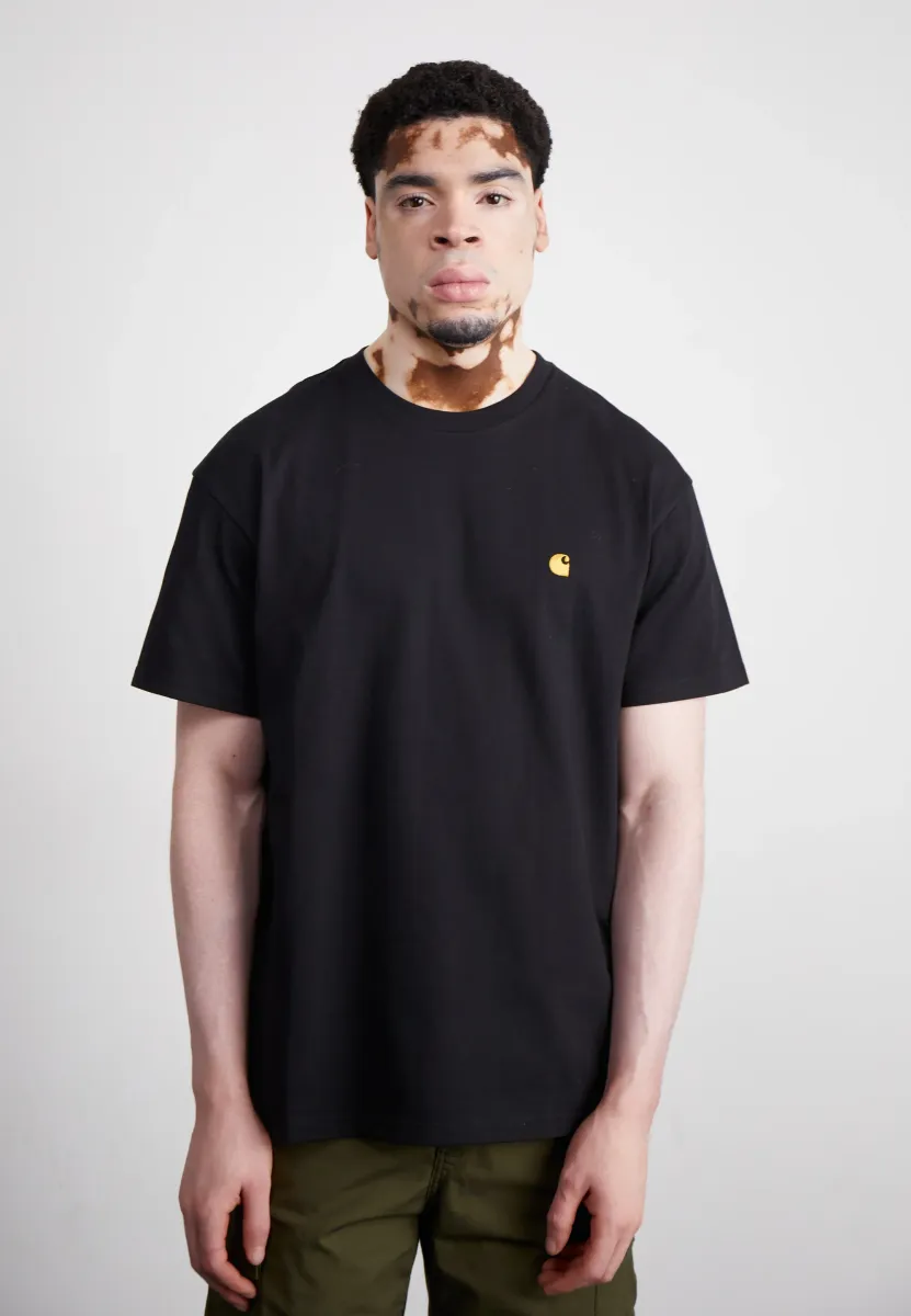 CHASE - T-Shirt basic - black/gold