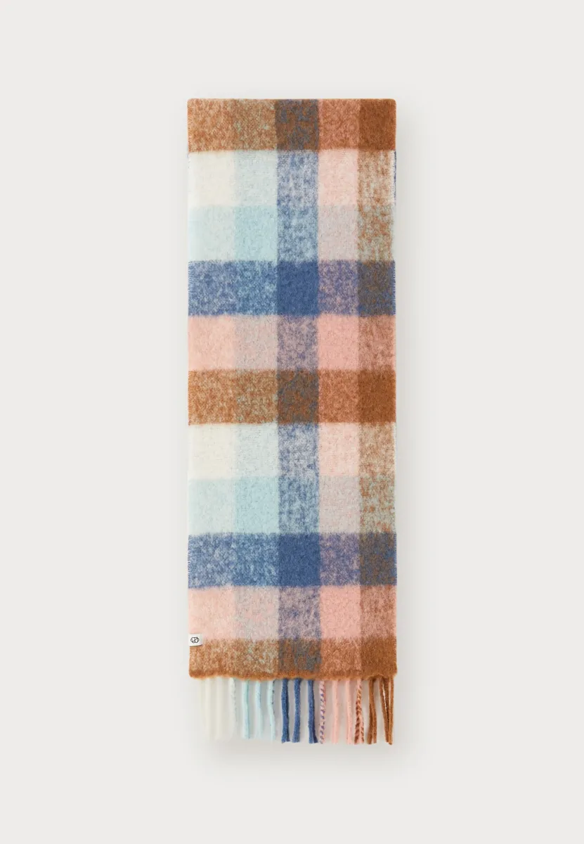 CHECK ANILOPA SCARF - Schal - cinnamon brown