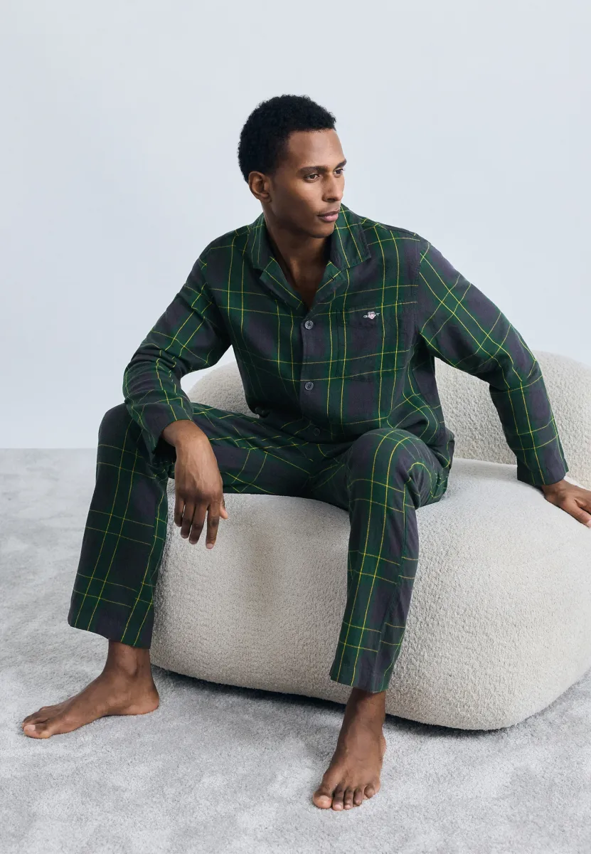 CHECK GIFT BOX - Pyjama - forest green