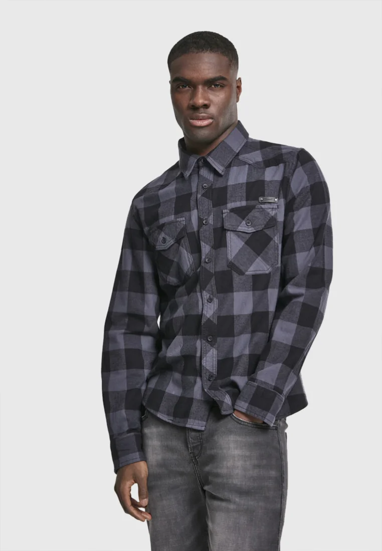 CHECK - Hemd - black/charcoal