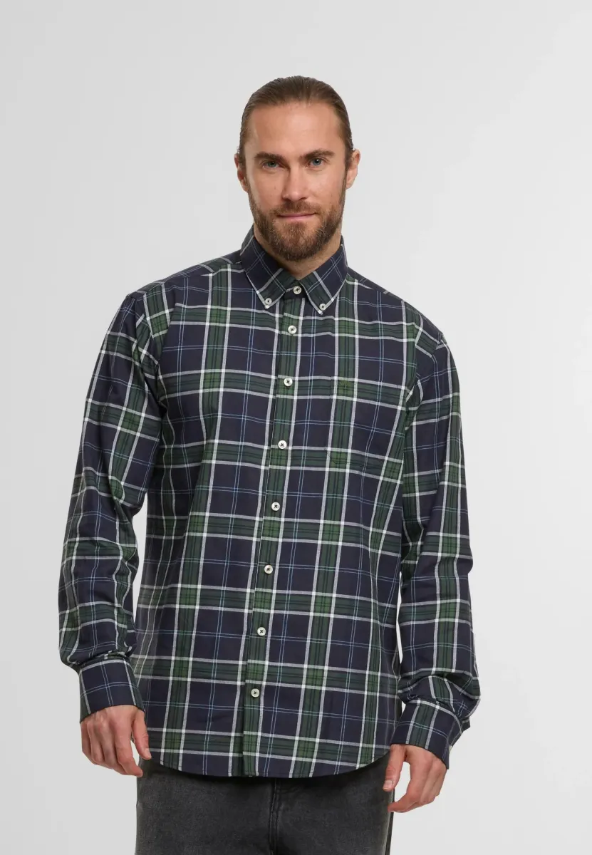CHECK - Hemd - navy