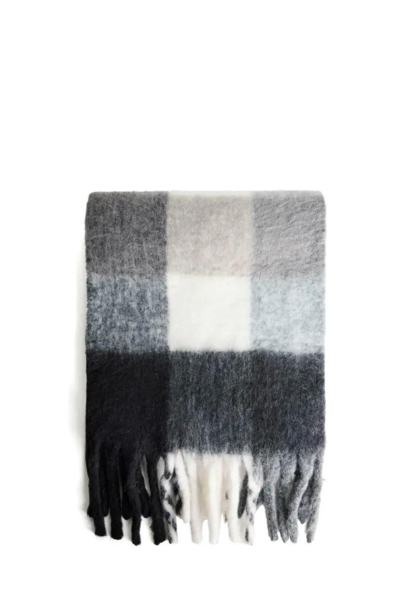 CHECK - Schal - black
