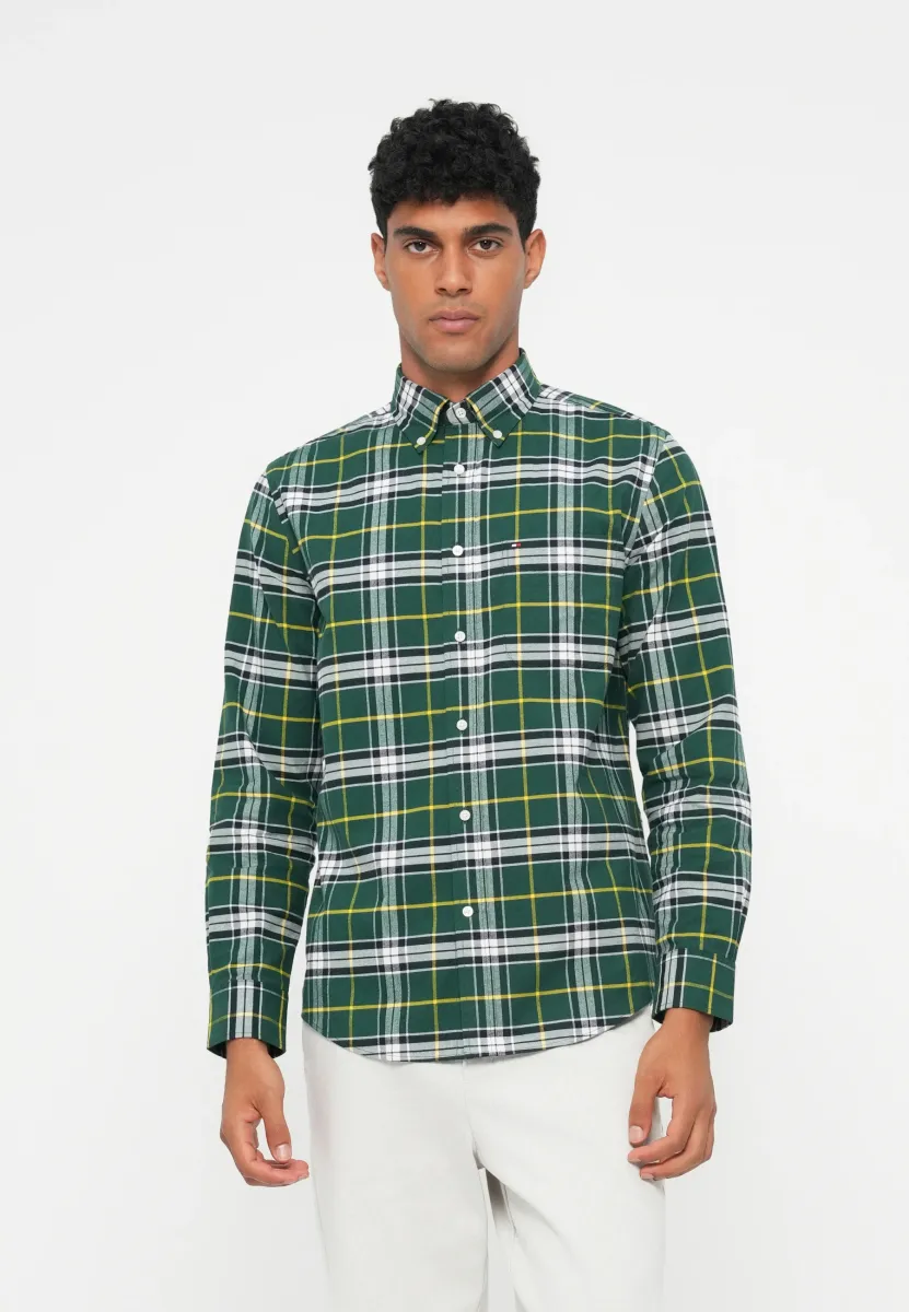 CHECK SHIRT - Hemd - ornamental green