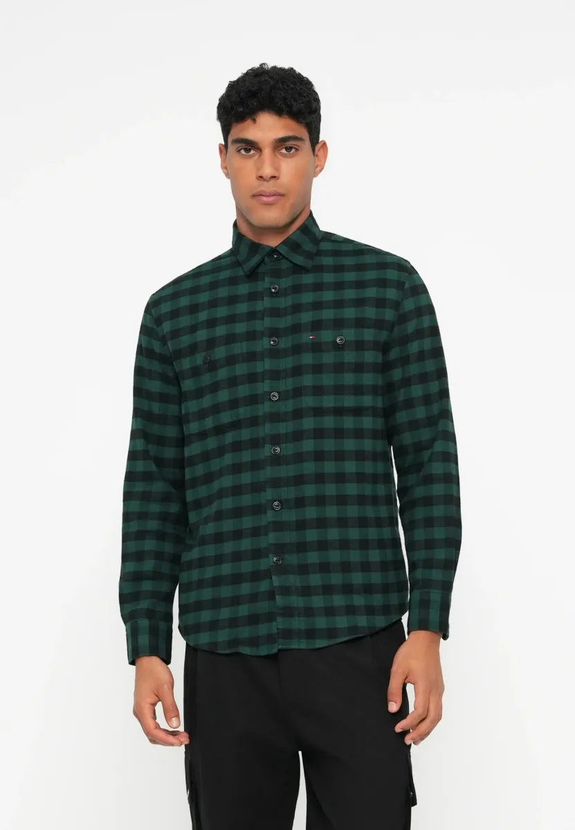CHECK SHIRT - Hemd - ornamental green