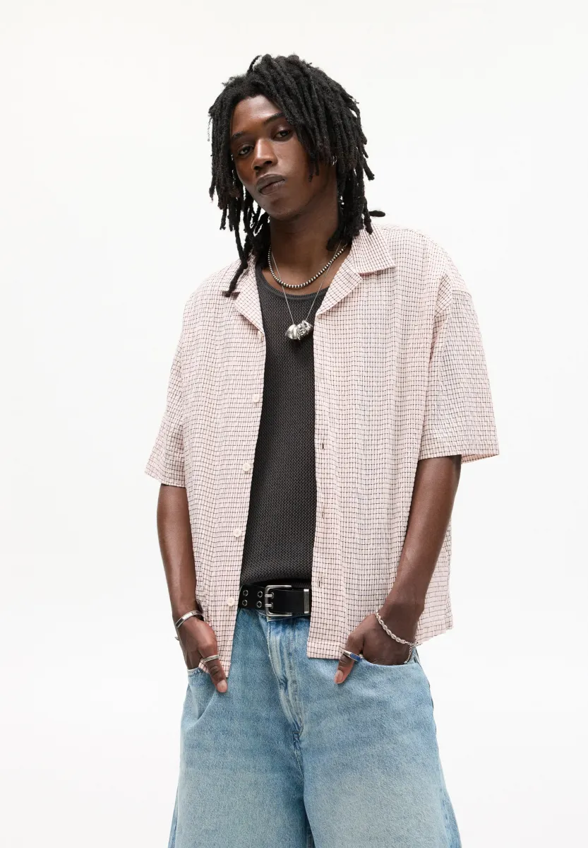 CHECK SHORT SLEEVE - Hemd - red