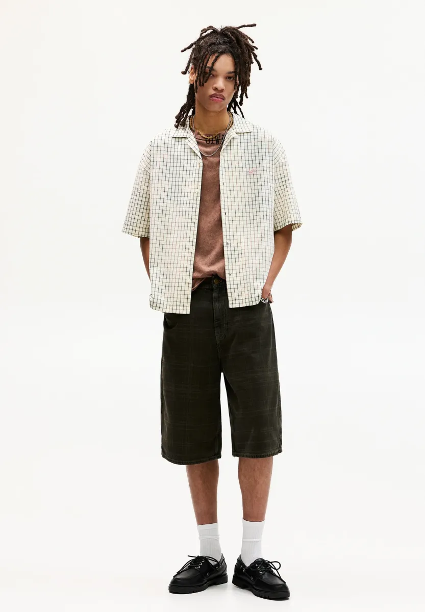 CHECK SHORT SLEEVE - Hemd - white