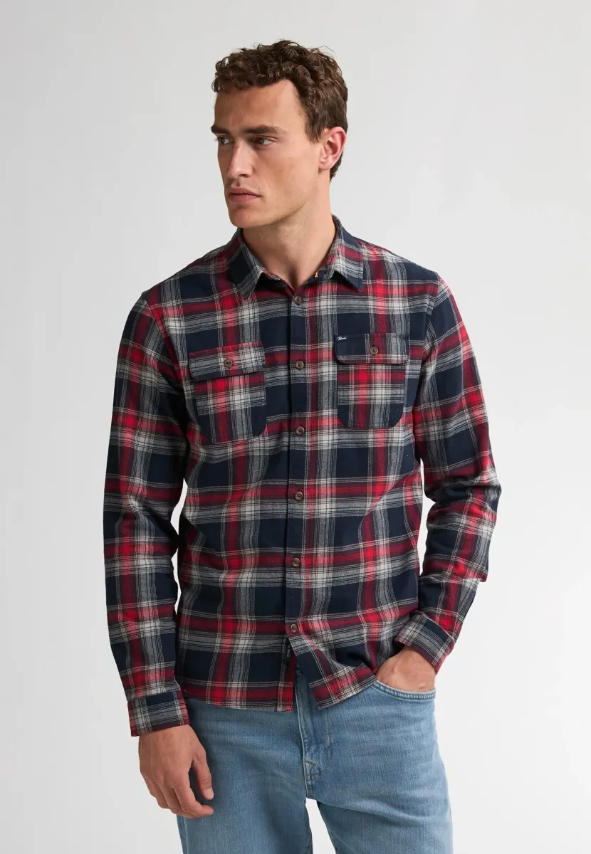 CHECKED  FOX RIVER - Hemd - bullseye red