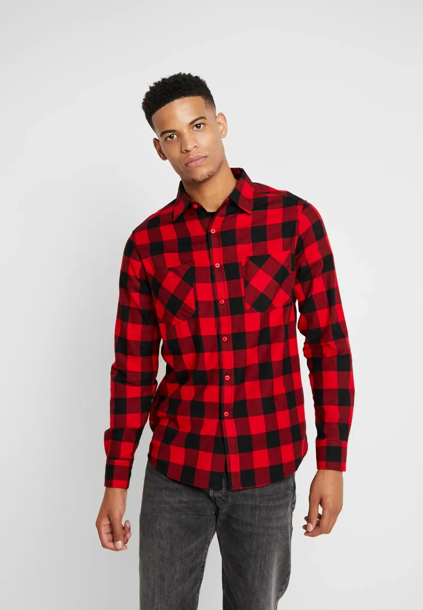 CHECKED - Hemd - black/red