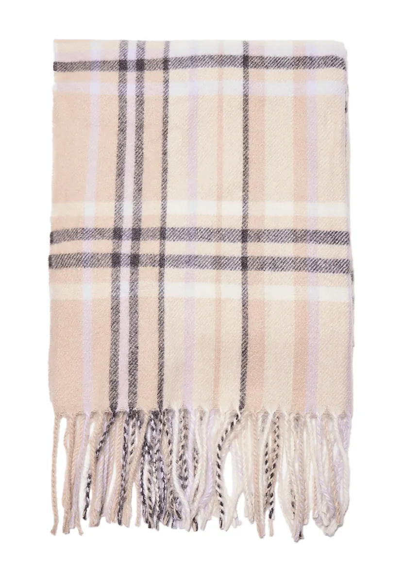 CHECKED  - Schal - mottled purple