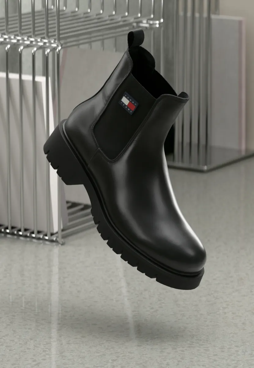 CHELSEA BOOT - Plateaustiefelette - black