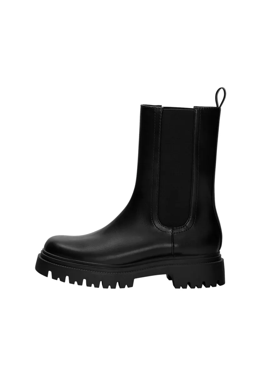 CHELSEA WITH TRACK - Plateaustiefelette - black