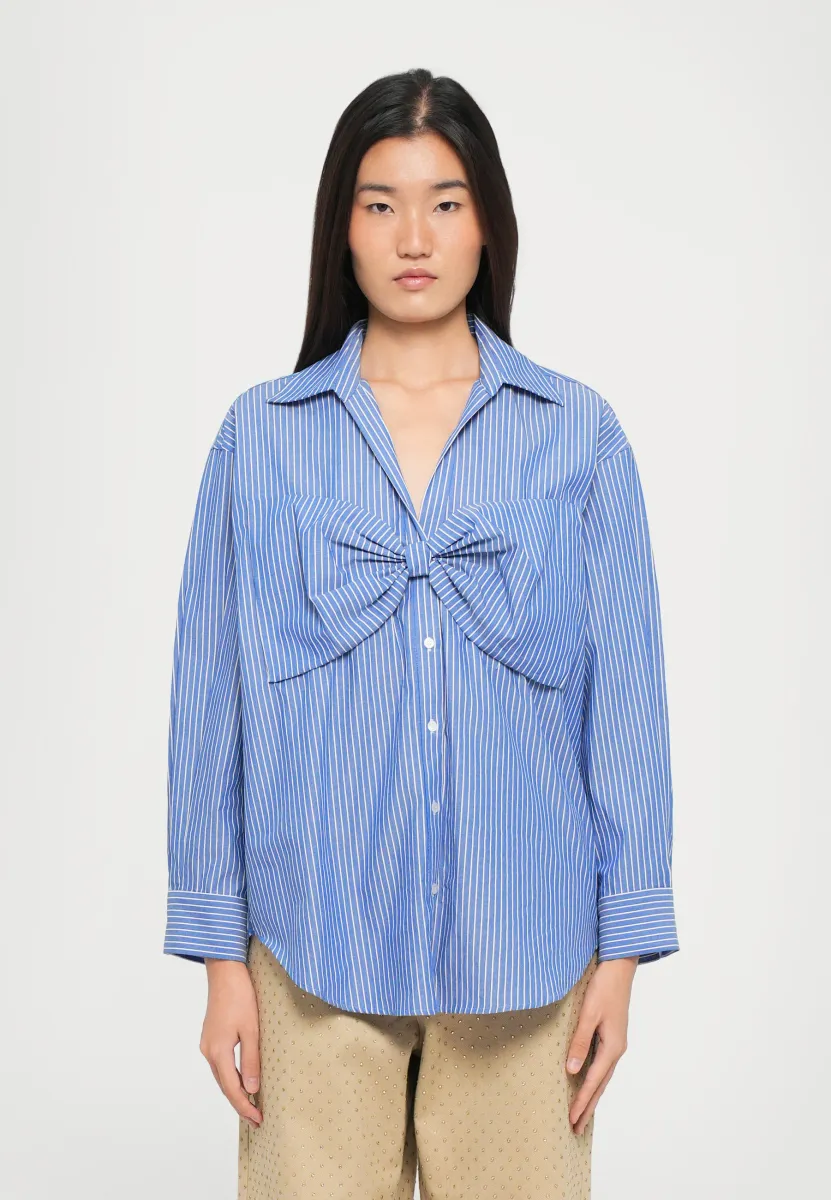 CHEMISE - Hemdbluse - bleu/blanc