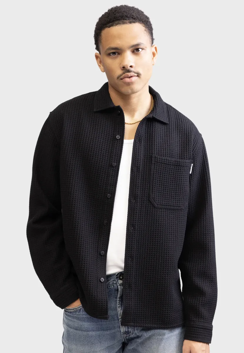 CHEN OVERSHIRT REGULAR FIT - Hemd - black