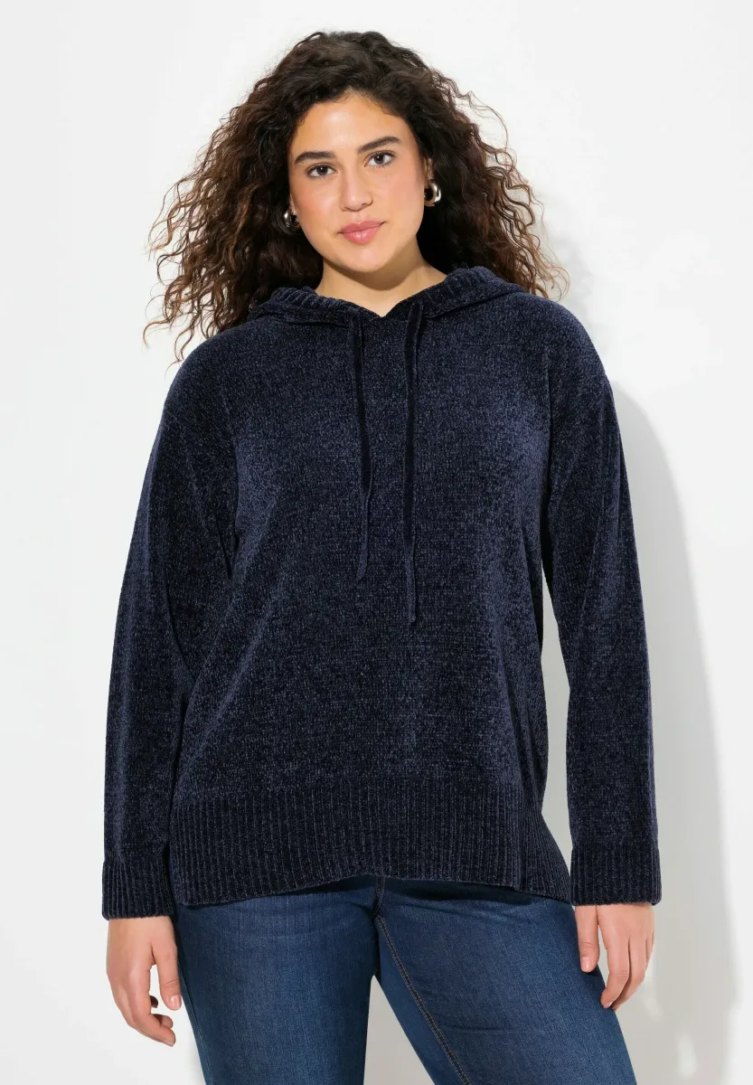 CHENILLE  - Strickpullover - navy blue