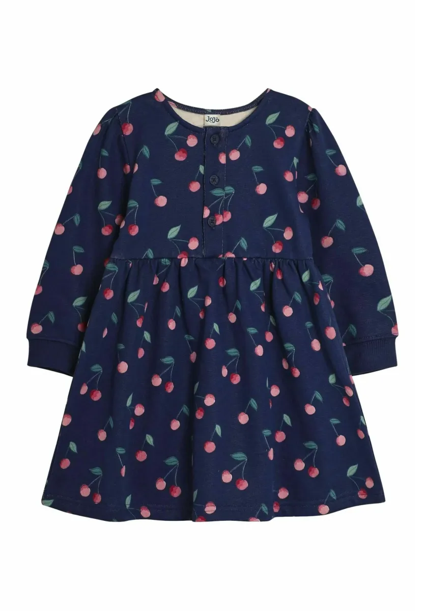 CHERRY - REGULAR FIT - Jerseykleid - navy blue cherry