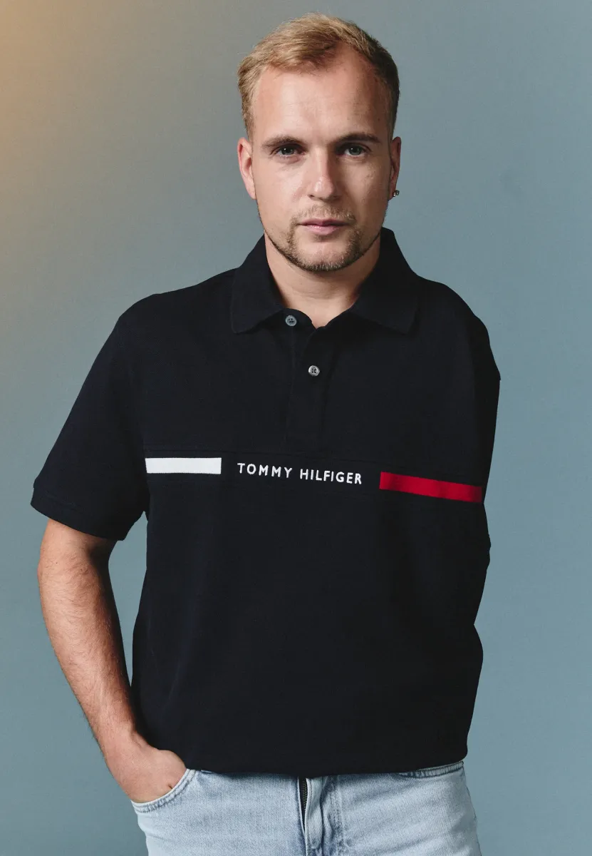 CHEST INSERT - Poloshirt - desert sky