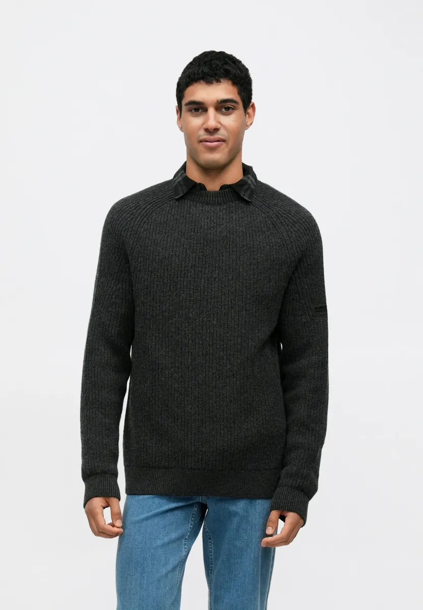 CHESTER CREW - Strickpullover - charcoal