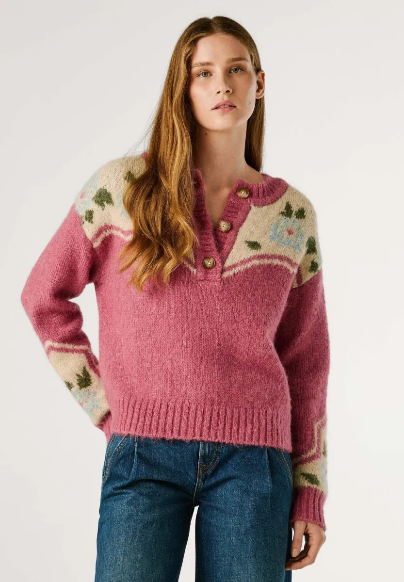 CHIARA - Strickpullover - slate rose pink