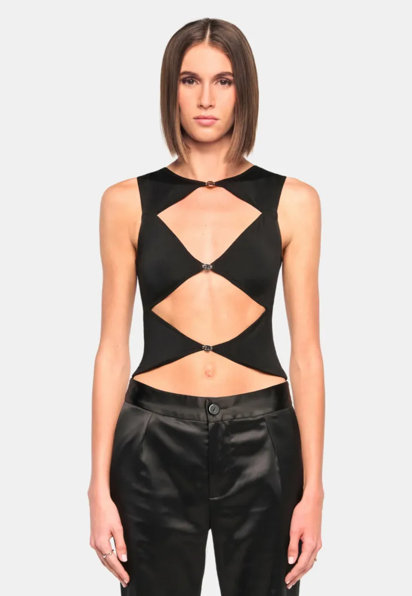 CHIARA - Top - black