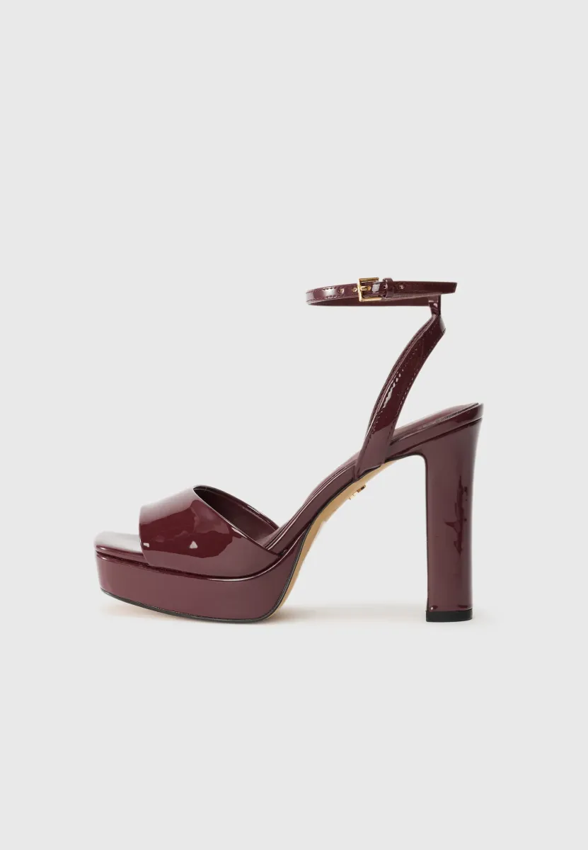 CHICGLEAM - High Heel Sandalette - bordo