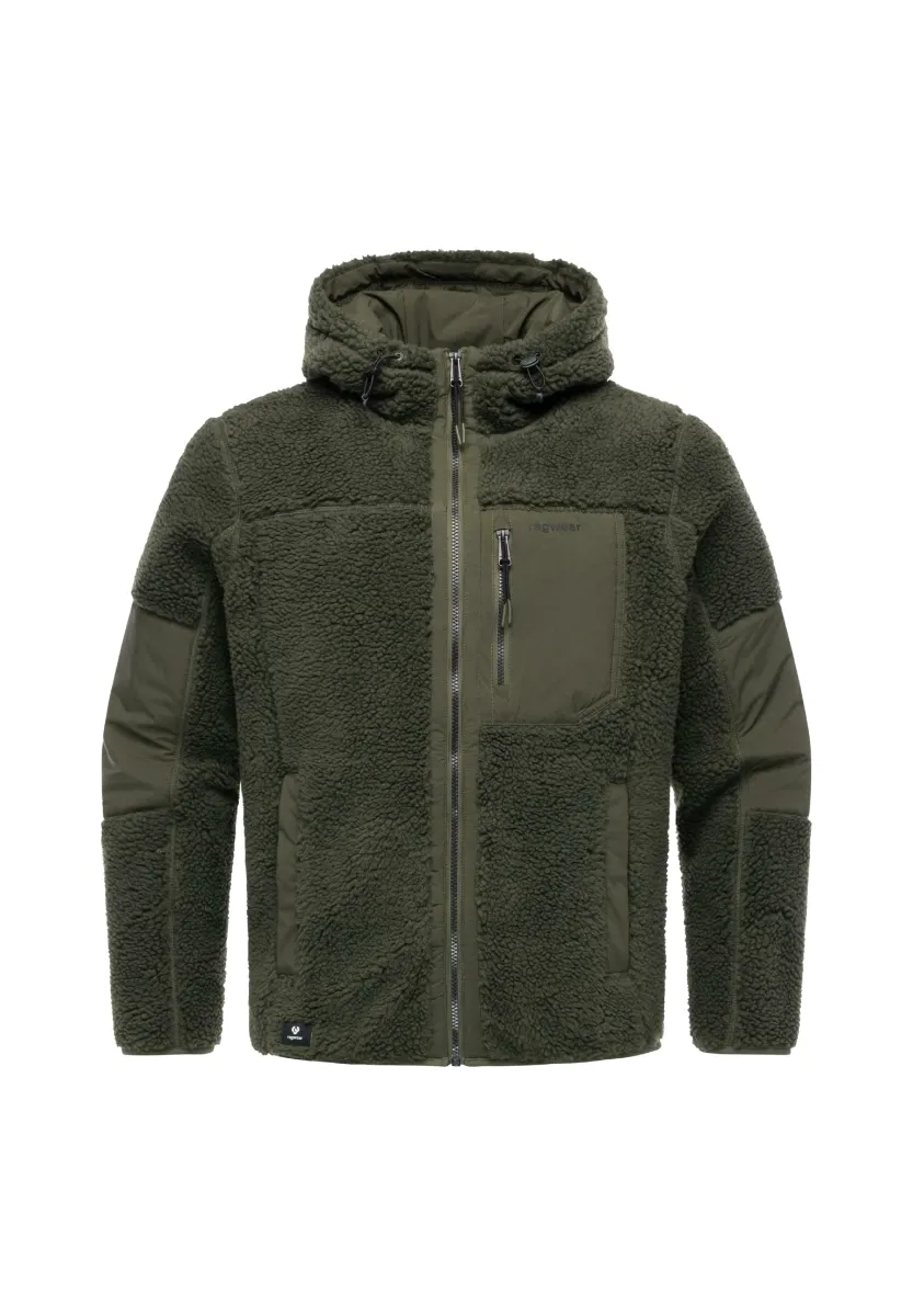 CHILLE - Fleecejacke - dark olive