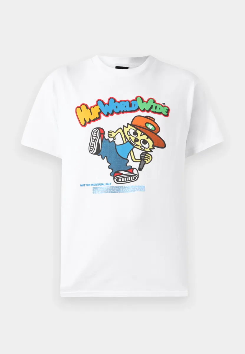 CHOP KICK BLOCK TEE UNISEX - T-Shirt print - white