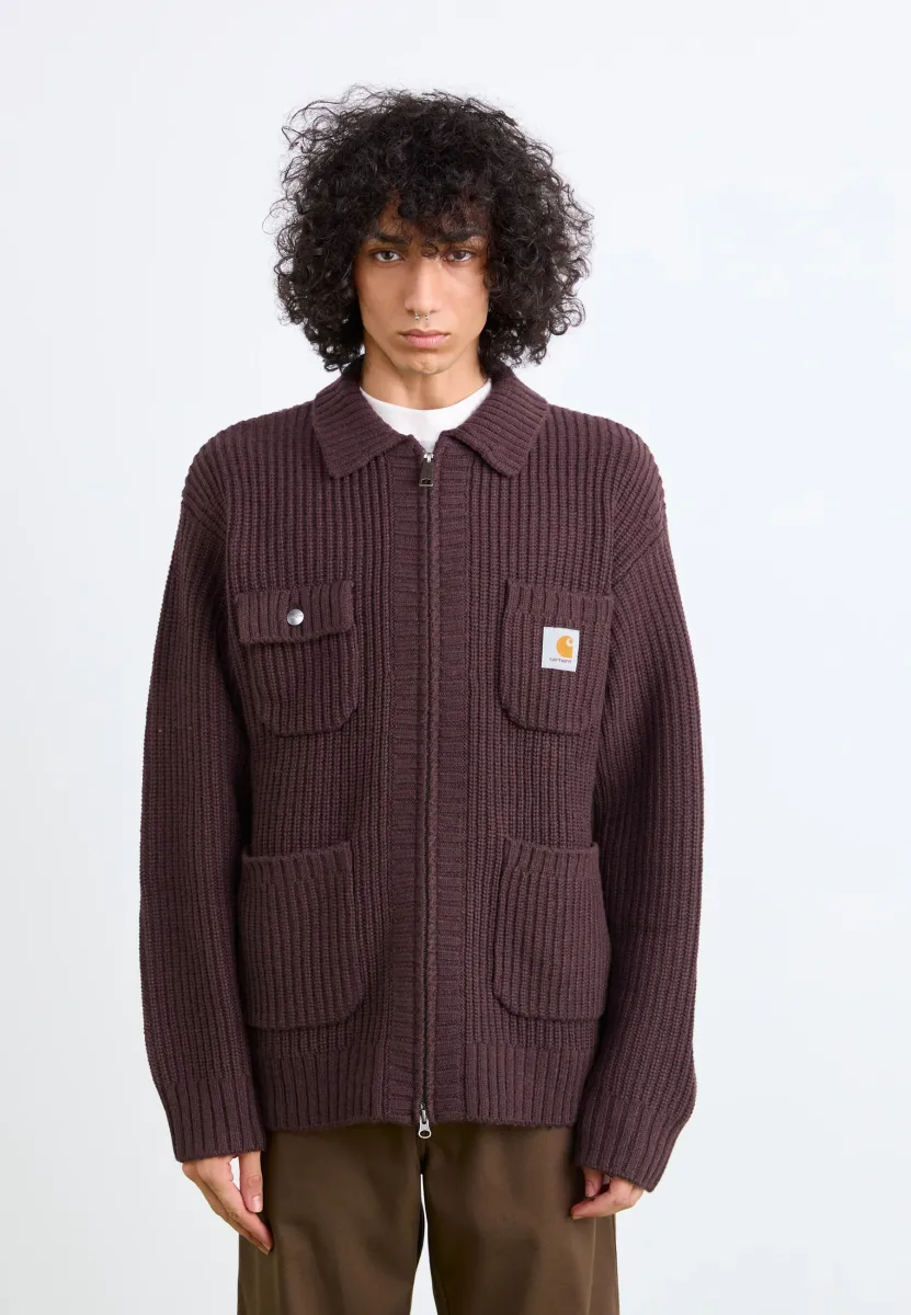 CHORE JACKET - Strickjacke - palisander