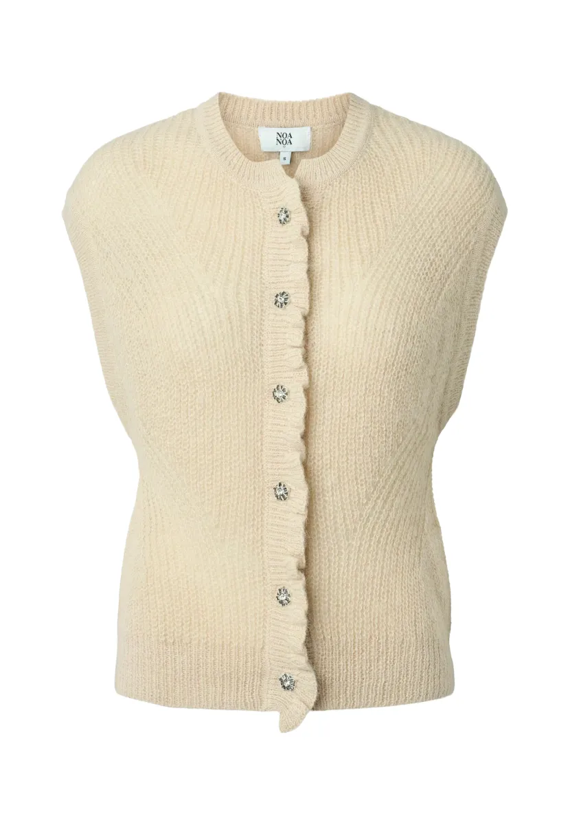 CHRISTELNN SLIPOVER - Strickjacke - creme