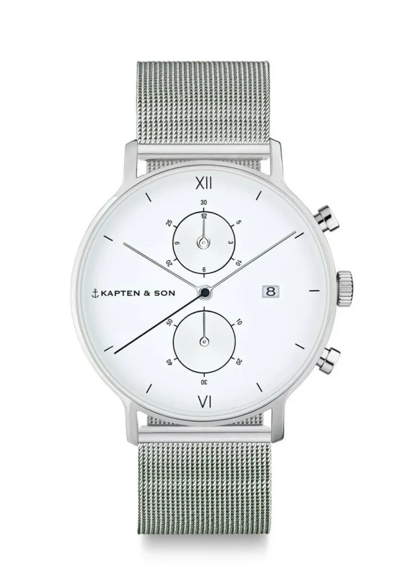 CHRONO - Chronograph - silvercoloured white