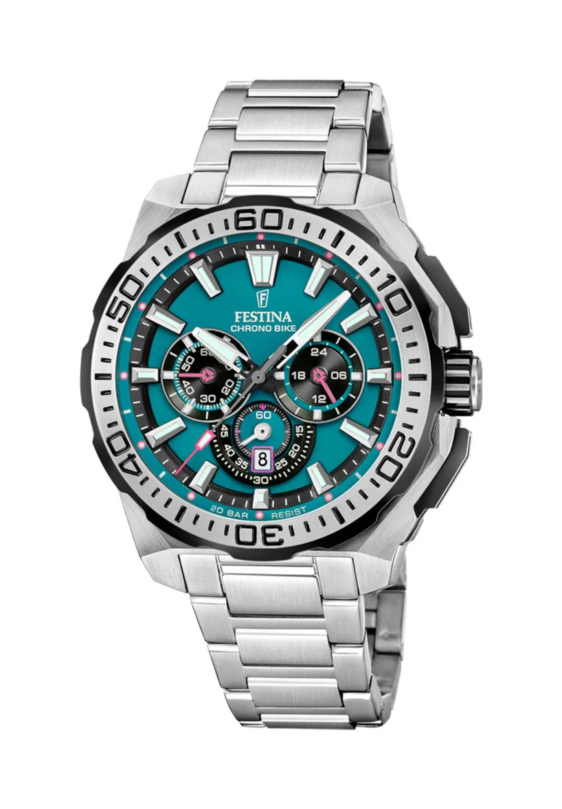 Chronograph - turquoise black
