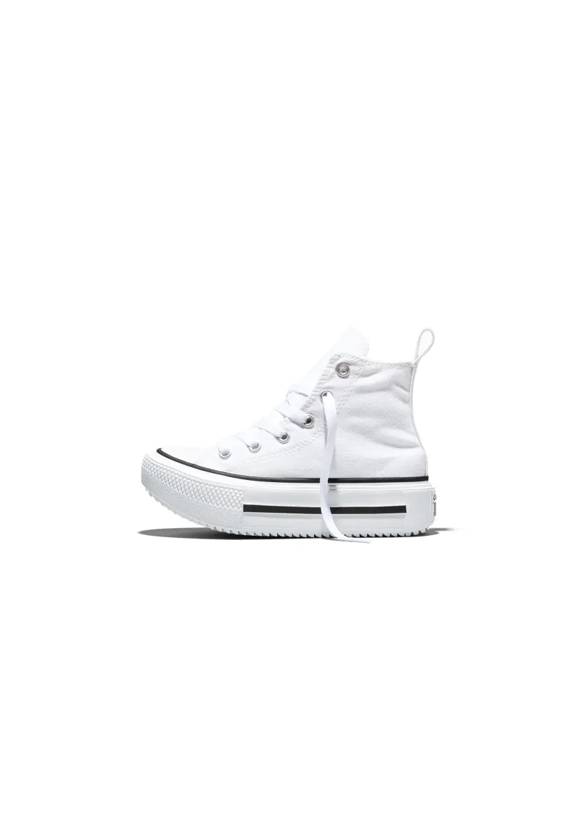 CHUCK TAYLOR ALL STAR LIFT DOUBLE STACK UNISEX - Sneaker high - white/black/egret