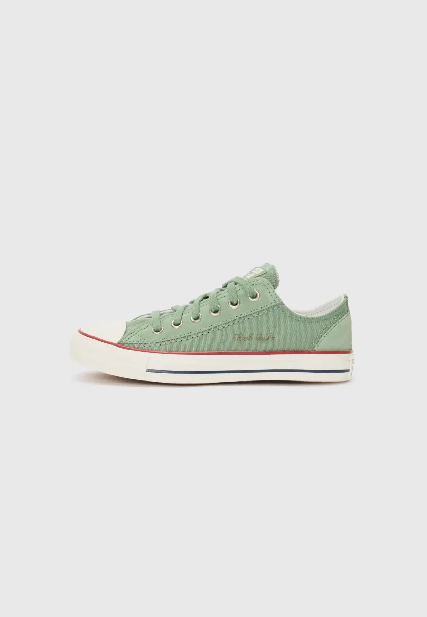 CHUCK TAYLOR ALL STAR WIDE UNISEX - Sneaker low - foothill green/vintage white/navy