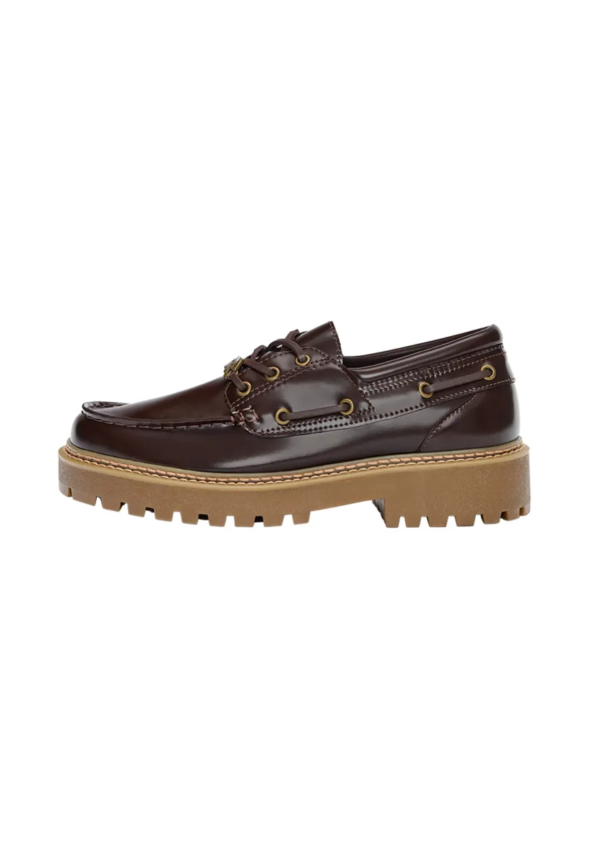 CHUNKY DECK - Bootsschuh - brown