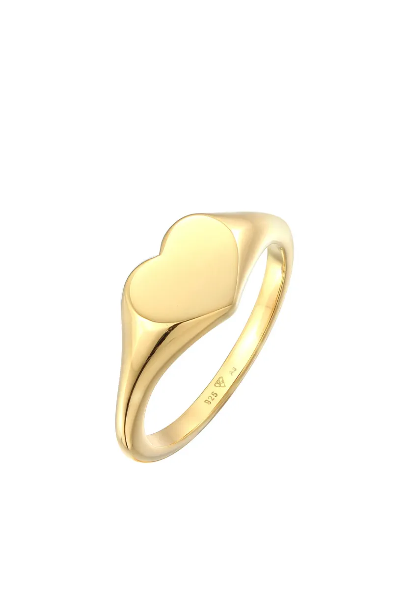 CHUNKY HEART - Ring - gold-coloured
