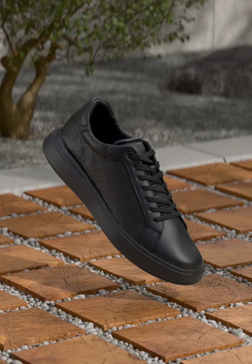 CHUNKY LACE UP MONO - Sneaker low - triple black