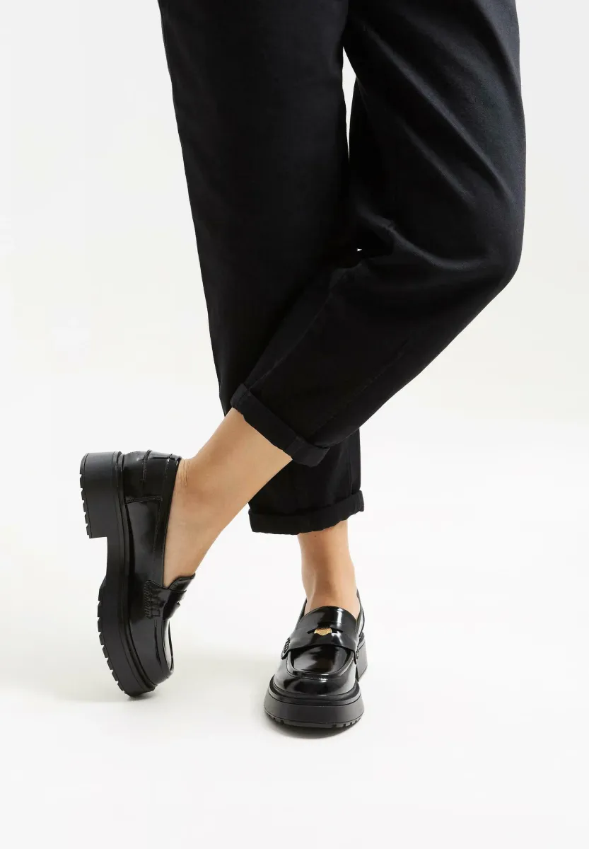 CHUNKY - LOAFERS - Slipper - black