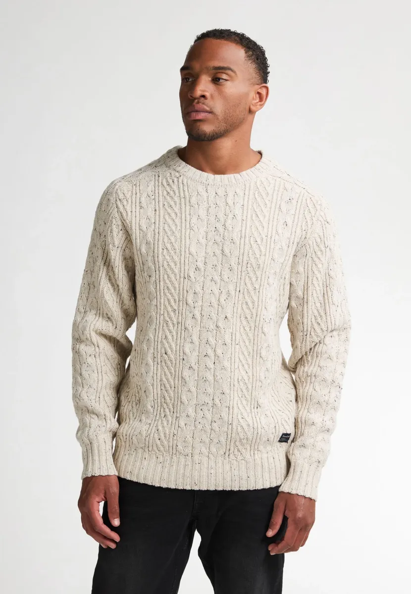 CHUNKY  - Strickpullover - antique white melee
