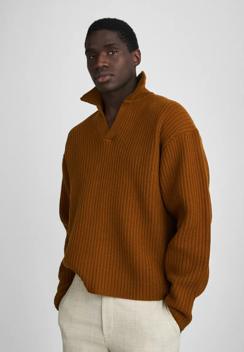 CHUNKY  - Strickpullover - copper brown